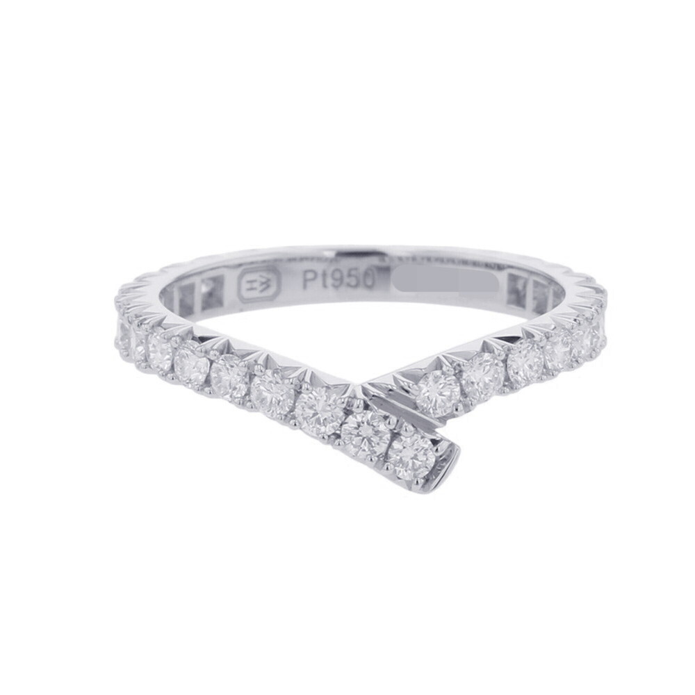 Harry Winston Ribbon Band Ring with 31 Diamonds (approx. 0.74ct total) in Pt9...